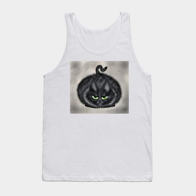 Grumpster Cat Tank Top by Handie